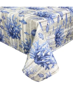 TOVAGLIA antimacchia RESINATA TORINO mare PESCI Mare marino blu