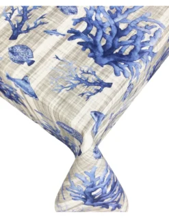 TOVAGLIA antimacchia RESINATA TORINO mare PESCI Mare marino blu
