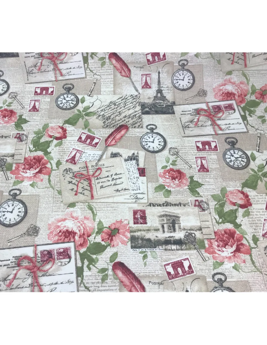 TOVAGLIA ANTIMACCHIA RESINATA TORINO SHABBY ROSA