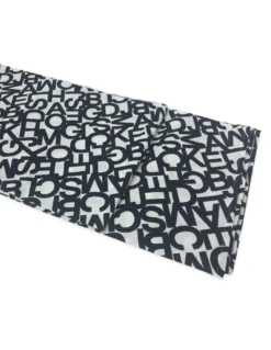 TOVAGLIA ANTIMACCHIA RESINATA TORINO LETTERE BIANCO NERO