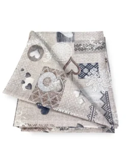 TOVAGLIA antimacchia RESINATA TORINO Tirolese SHABBY Beige