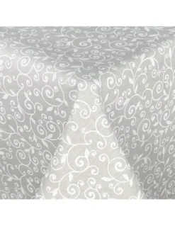 TOVAGLIA DORY arabesco BIANCO in cotone