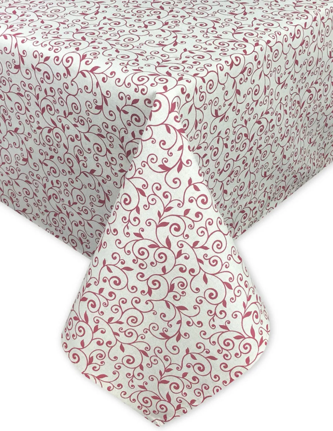 TOVAGLIA DORY arabesco ROSSO in cotone