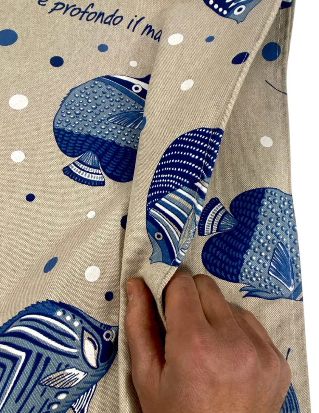 Tovaglia Dory "Com’è Profondo il Mare" – Cotone Pesante – Made in Italy – Lavabile