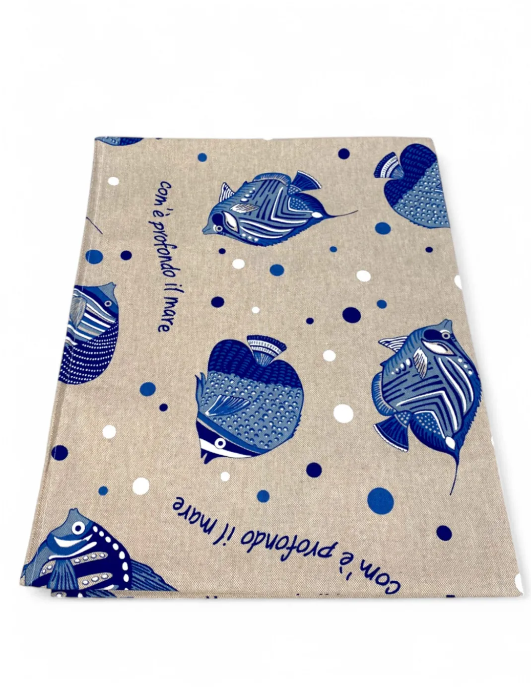 Tovaglia Dory "Com’è Profondo il Mare" – Cotone Pesante – Made in Italy – Lavabile