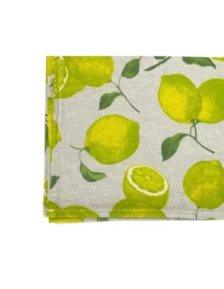 TOVAGLIA DORY SORRENTO limone LIMONI GIALLO in cotone