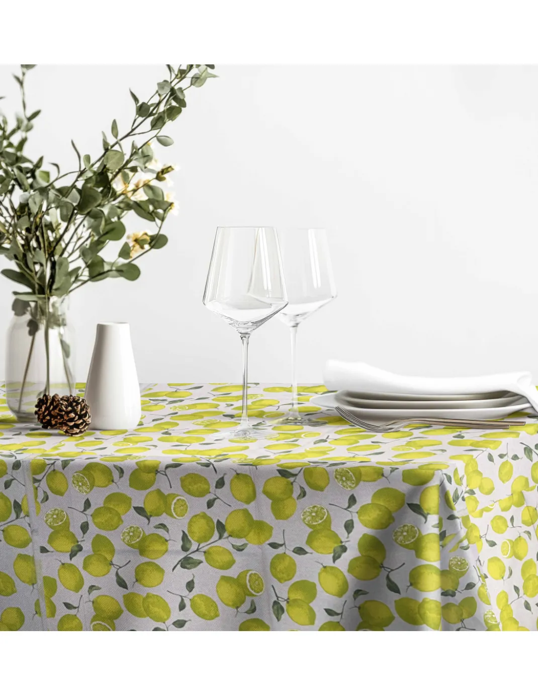 TOVAGLIA DORY SORRENTO limone LIMONI GIALLO in cotone