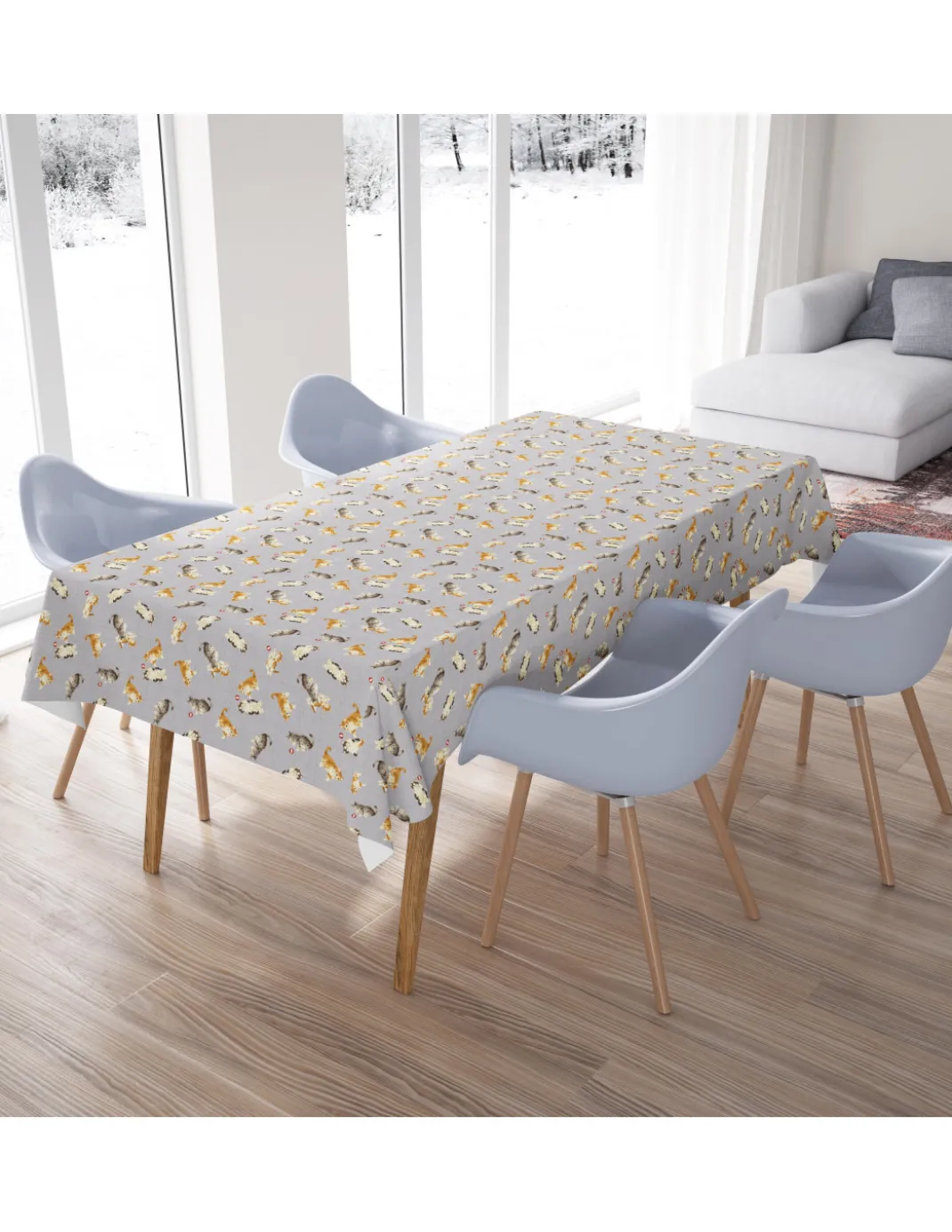 TOVAGLIA in cotone GATTINI grigio