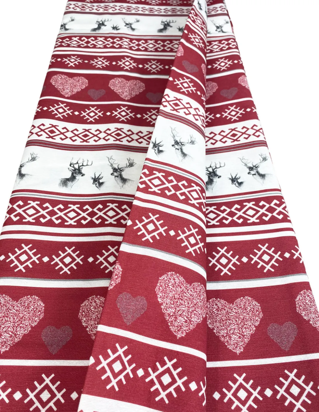 TOVAGLIA in COTONE in stile montanaro CERVINO rosso