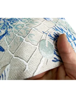 TOVAGLIA in COTONE mare MARINO coralli BLU