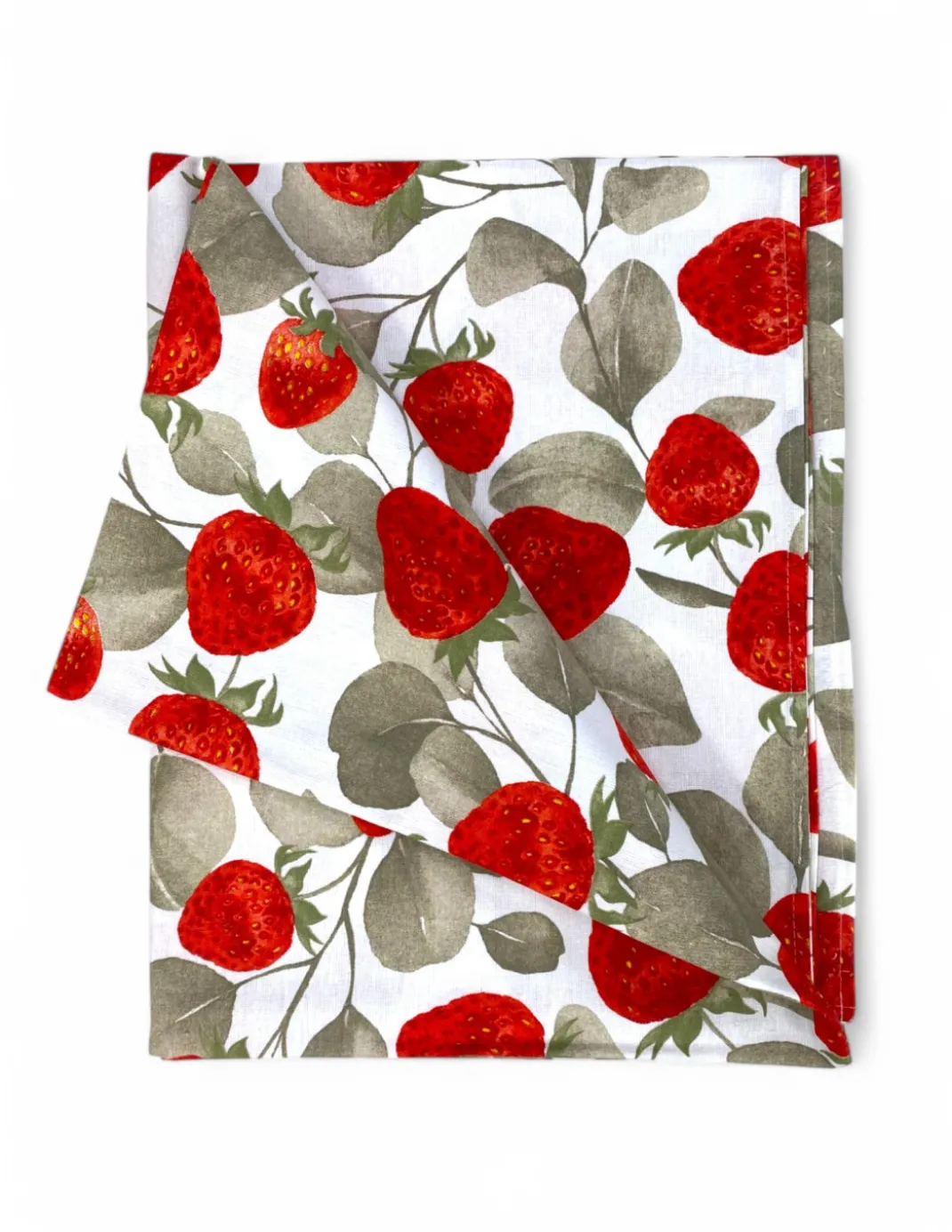 Tovaglia in Cotone Sissi – Stampa Fragole – Made in Italy – Artigianale e Lavabile