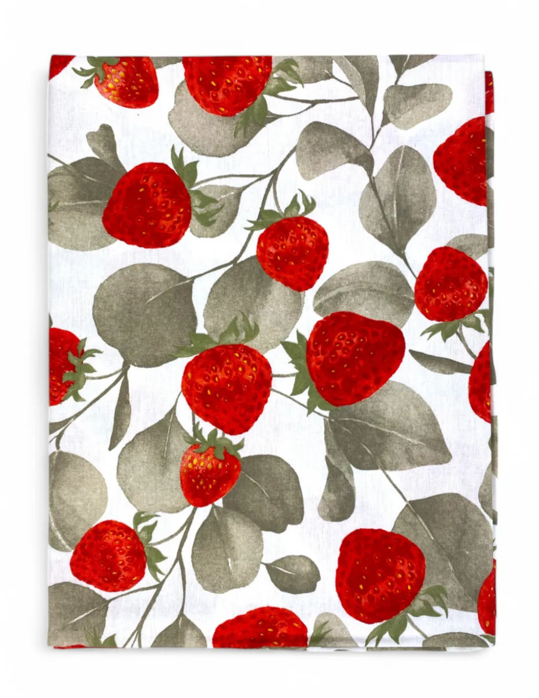 Tovaglia in Cotone Sissi – Stampa Fragole – Made in Italy – Artigianale e Lavabile