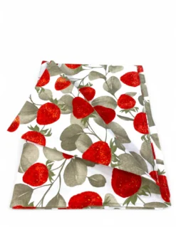 Tovaglia in Cotone Sissi – Stampa Fragole – Made in Italy – Artigianale e Lavabile