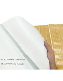 Tovaglia LIMA Gialla – Tela Cerata Plastificata PVC Lavabile Antiscivolo Effetto Lino – Made in Italy
