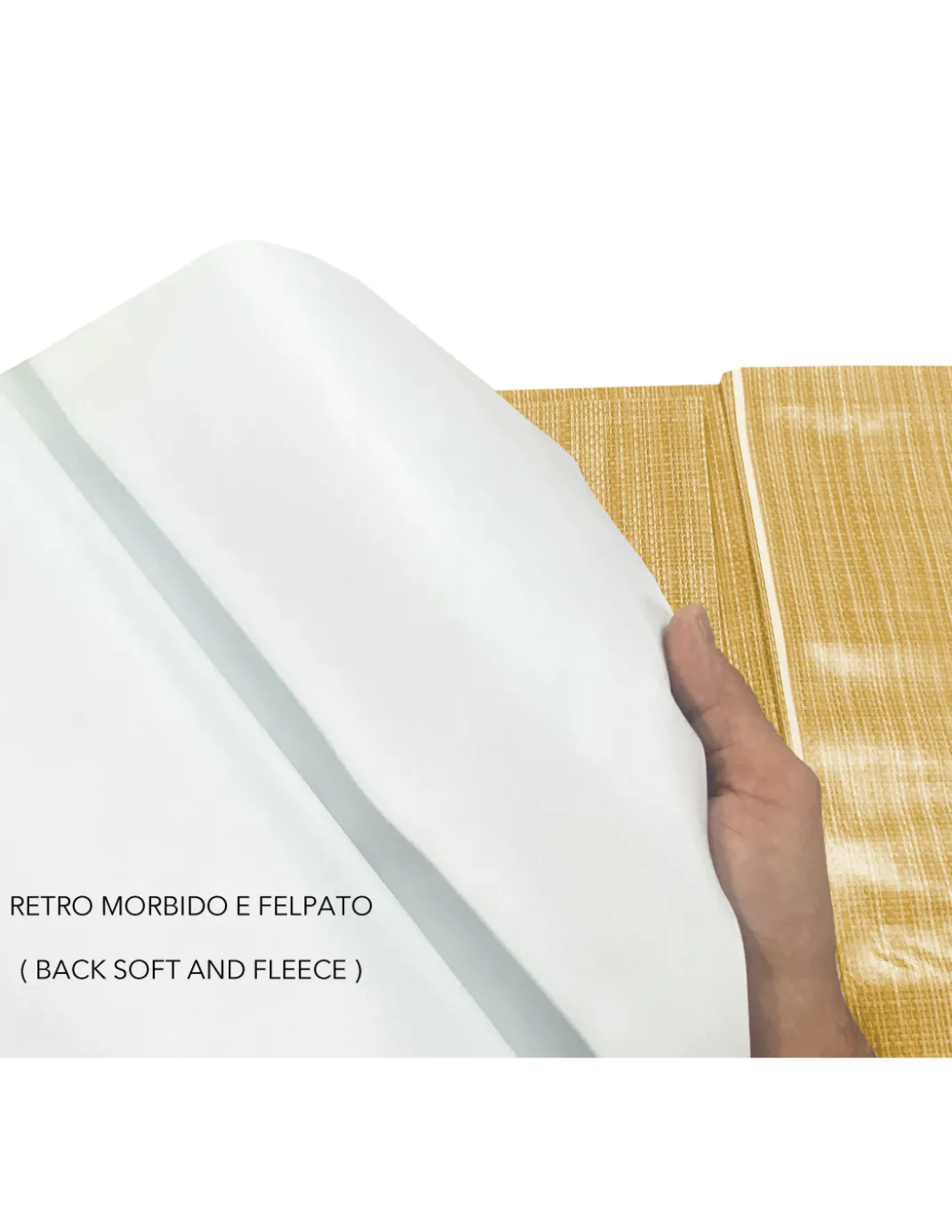 Tovaglia LIMA Gialla – Tela Cerata Plastificata PVC Lavabile Antiscivolo Effetto Lino – Made in Italy