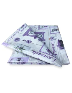 TOVAGLIA LIMA © in TELA CERATA plastificata LAVABILE idrorepellente in PVC LAVANDA made in Italy