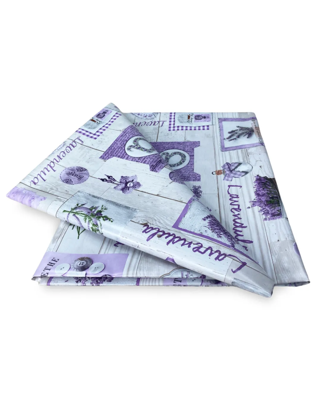 TOVAGLIA LIMA © in TELA CERATA plastificata LAVABILE idrorepellente in PVC LAVANDA made in Italy