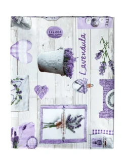TOVAGLIA LIMA © in TELA CERATA plastificata LAVABILE idrorepellente in PVC LAVANDA made in Italy