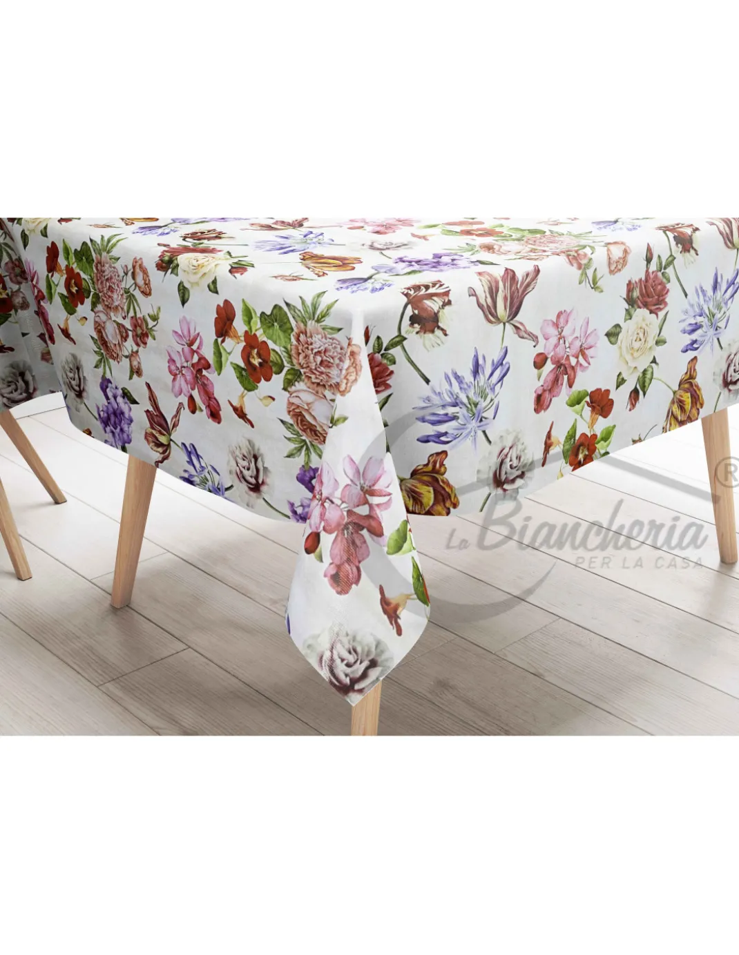 TOVAGLIA LIMA © in TELA CERATA plastificata LAVABILE idrorepellente in PVC FIORI made in Italy