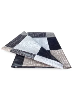 TOVAGLIA LIMA © in TELA CERATA plastificata LAVABILE idrorepellente in PVC MODERN marrone made in Italy