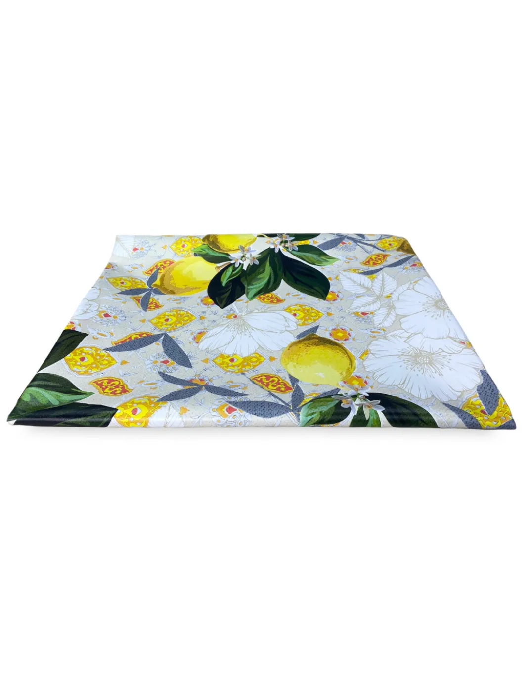 TOVAGLIA LIMA © in TELA CERATA plastificata LAVABILE idrorepellente in PVC LIMONI made in Italy