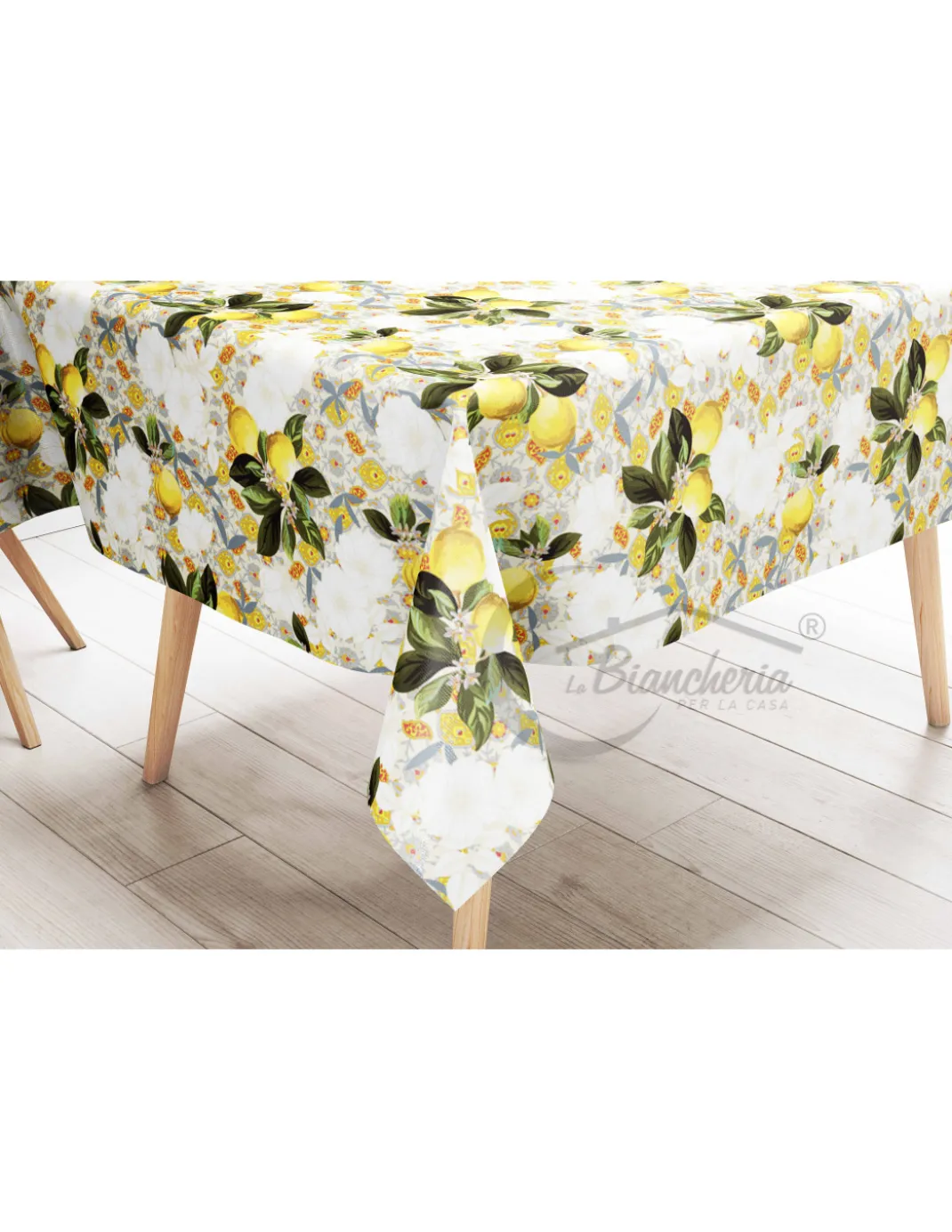 TOVAGLIA LIMA © in TELA CERATA plastificata LAVABILE idrorepellente in PVC LIMONI made in Italy
