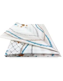 TOVAGLIA LIMA © in TELA CERATA plastificata LAVABILE idrorepellente in PVC STELLE MARINE made in Italy