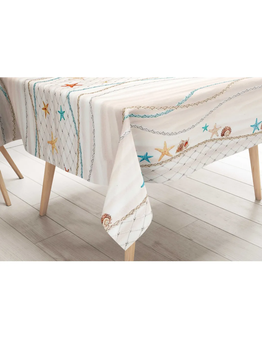 TOVAGLIA LIMA © in TELA CERATA plastificata LAVABILE idrorepellente in PVC STELLE MARINE made in Italy