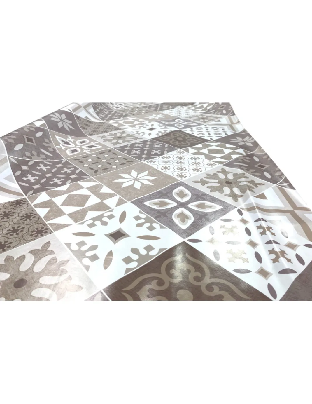 TOVAGLIA LIMA © in TELA CERATA plastificata LAVABILE idrorepellente in PVC MAIOLICHE Sabbia Made in Italy