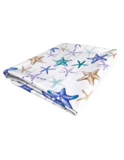 TOVAGLIA LIMA © in TELA CERATA plastificata LAVABILE idrorepellente in PVC STELLE MARINE Made in Italy