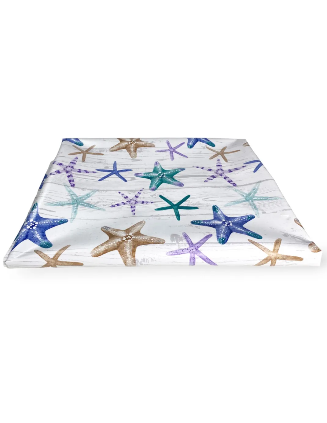 TOVAGLIA LIMA © in TELA CERATA plastificata LAVABILE idrorepellente in PVC STELLE MARINE Made in Italy
