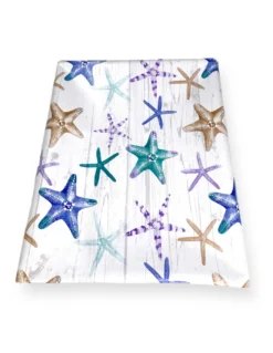 TOVAGLIA LIMA © in TELA CERATA plastificata LAVABILE idrorepellente in PVC STELLE MARINE Made in Italy