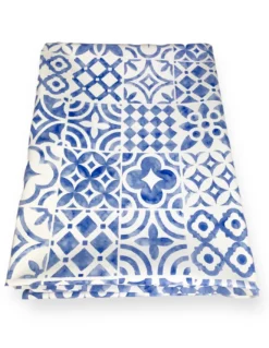 TOVAGLIA LIMA © in TELA CERATA plastificata LAVABILE idrorepellente in PVC MAIOLICA Mare Made in Italy