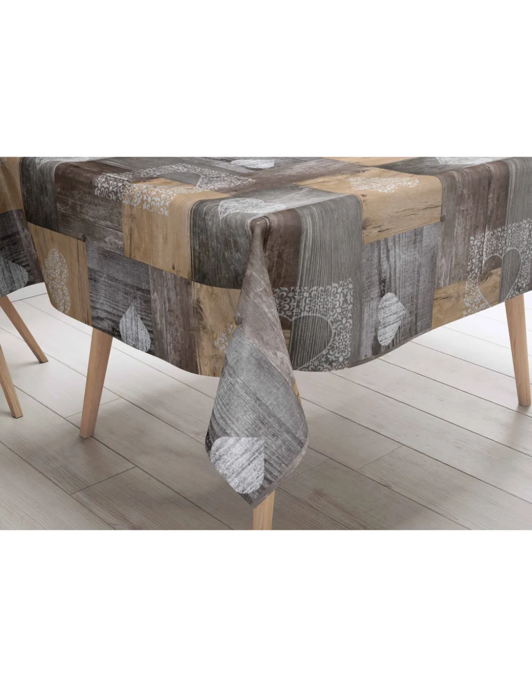 TOVAGLIA LIMA © in TELA CERATA plastificata LAVABILE idrorepellente in PVC TIROLESE Marrone made in Italy