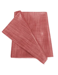 Tovaglia LIMA Rossa – Tela Cerata Plastificata PVC Lavabile Antiscivolo Effetto Lino – Made in Italy