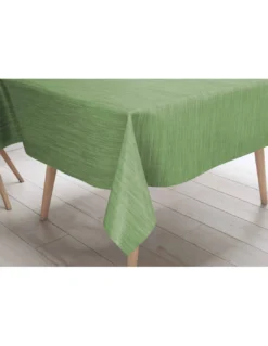 Tovaglia LIMA Verde Chiaro – Tela Cerata Plastificata PVC Lavabile Antiscivolo – Made in Italy