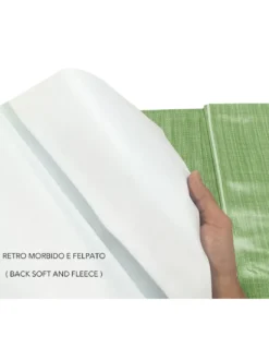 Tovaglia LIMA Verde Chiaro – Tela Cerata Plastificata PVC Lavabile Antiscivolo – Made in Italy