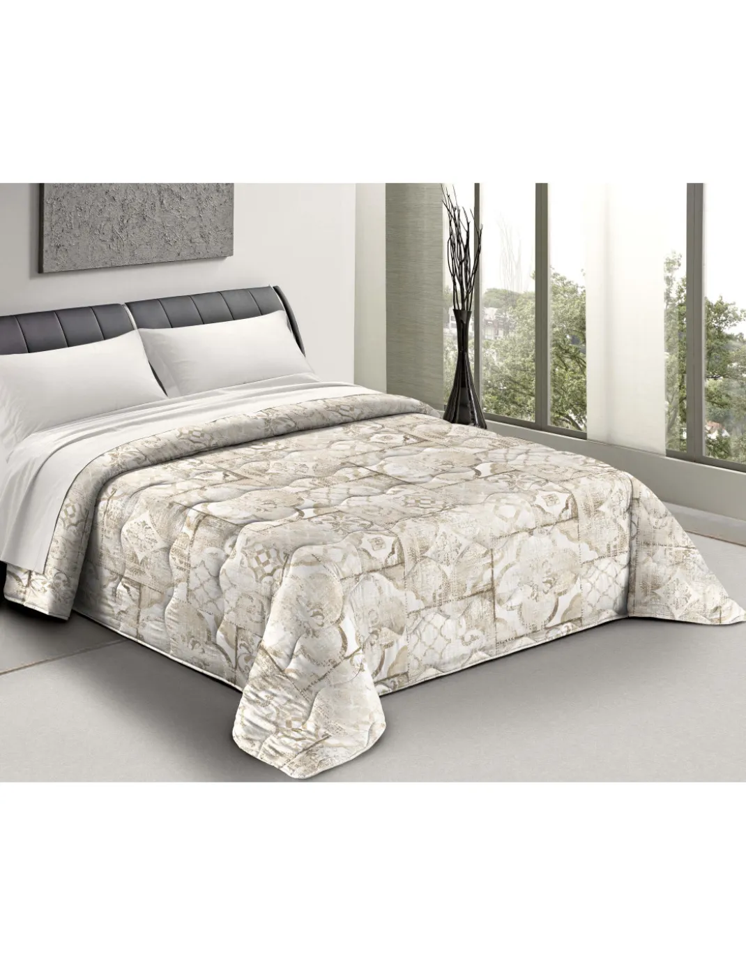 TRAPUNTA FIOCCO © SORRENTO Beige Piumone Invernale made in Italy