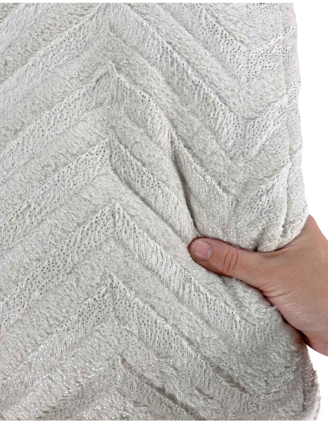 TRAPUNTA in Soffice Eco-pelliccia SPIGA Beige 2 Piazze Matrimoniale