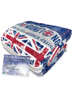 TRAPUNTA KOT © Bandiera INGLESE inghilterra FLAG MADE IN ITALY PURO COTONE