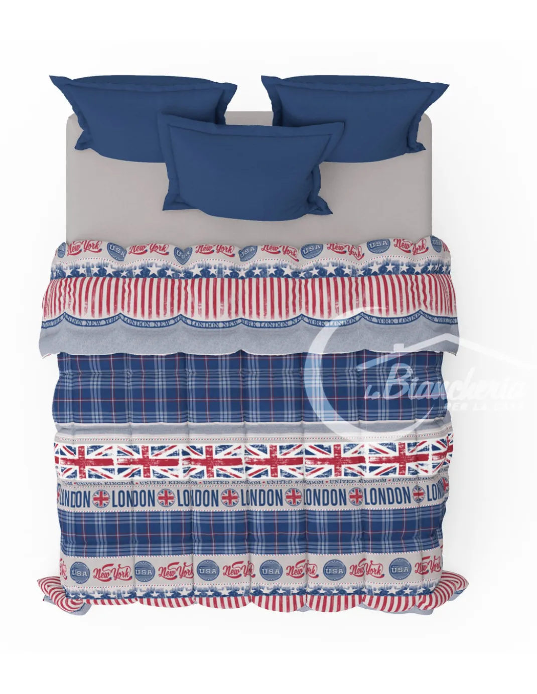 TRAPUNTA KOT © Bandiera INGLESE inghilterra FLAG MADE IN ITALY PURO COTONE
