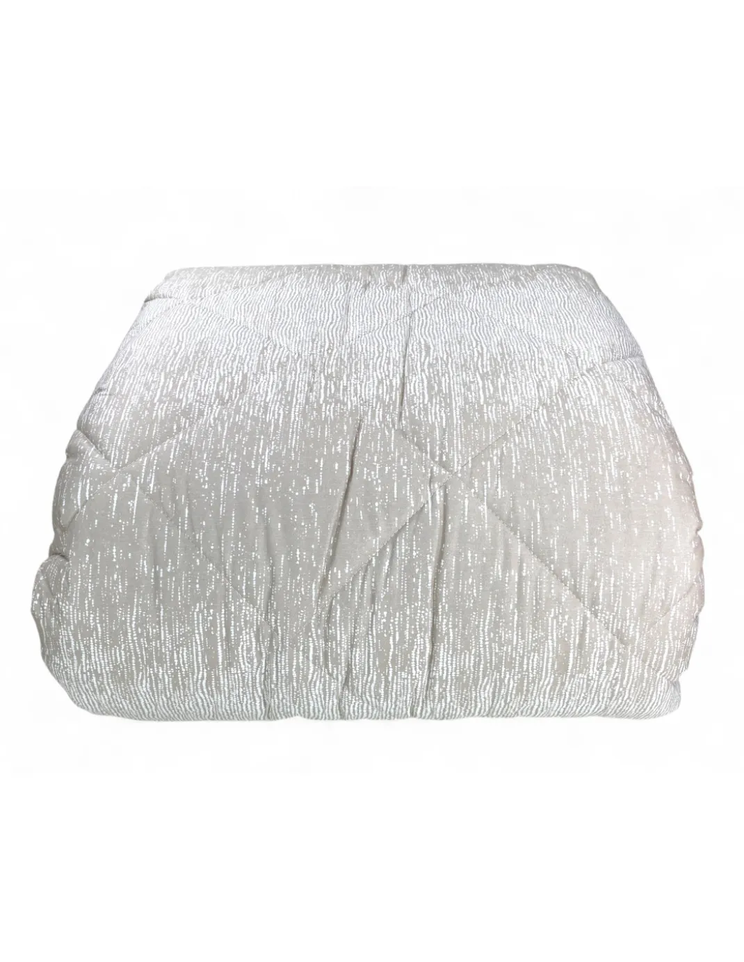 Trapunta Kot Bollicine Beige - Copriletto Invernale in Puro Cotone - Made in Italy, Imbottitura Anallergica