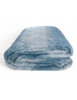 Trapunta Kot Bollicine Ottanio - Copriletto Invernale in Puro Cotone - Made in Italy, Imbottitura Anallergica