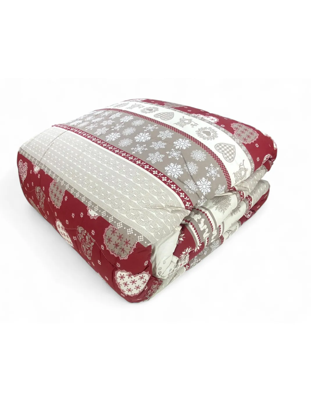 Trapunta Kot Corvara Tirolese - Copriletto Invernale in Puro Cotone - Made in Italy, Imbottitura Anallergica