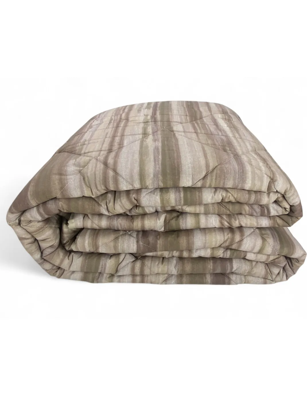 Trapunta Kot Pennellato Beige - Copriletto Invernale in Puro Cotone - Made in Italy, Imbottitura Anallergica