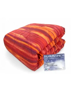 Trapunta Kot Pennellato Bordeaux - Copriletto Invernale 100% Cotone - Made in Italy, Calda e Morbida