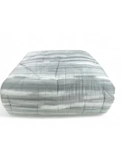 Trapunta Kot Pennellato Grigio - Copriletto Invernale in Puro Cotone - Made in Italy, Imbottitura Anallergica