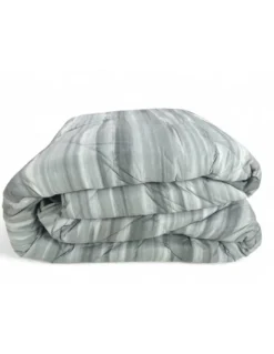 Trapunta Kot Pennellato Grigio - Copriletto Invernale in Puro Cotone - Made in Italy, Imbottitura Anallergica