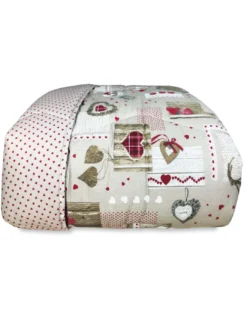 TRAPUNTA KOT © tirolese DIS. CUORE HOLLY Made In ITALY puro cotone