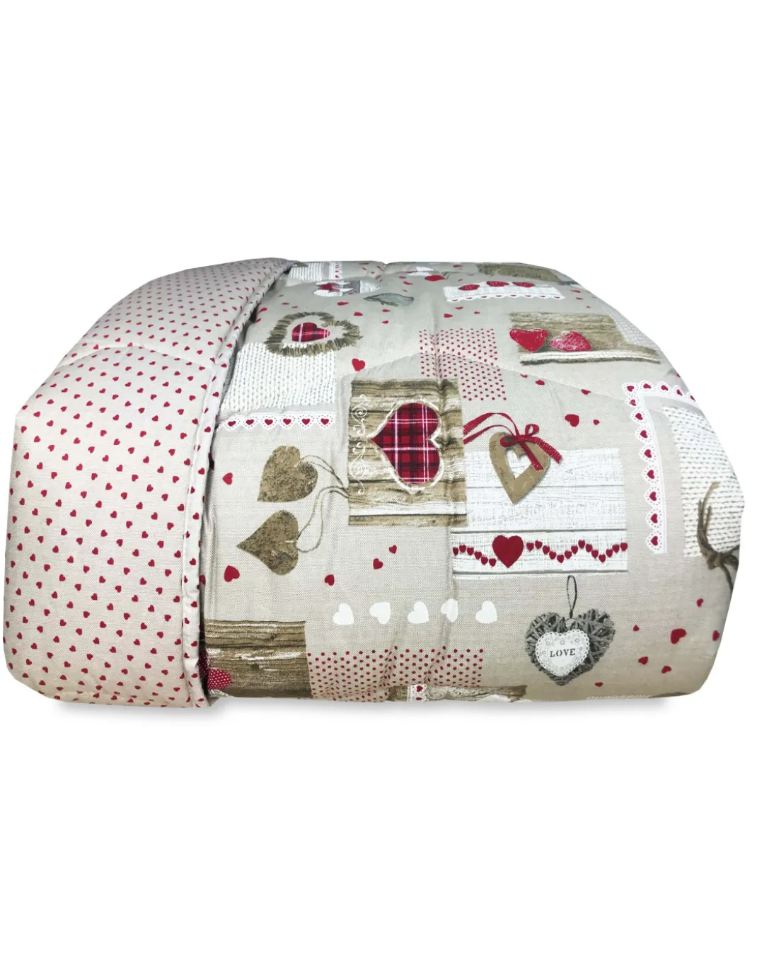 TRAPUNTA KOT © tirolese DIS. CUORE HOLLY Made In ITALY puro cotone